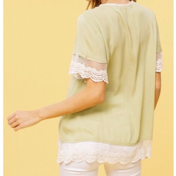 Listicle babydoll lace top - Picture 7 of 8